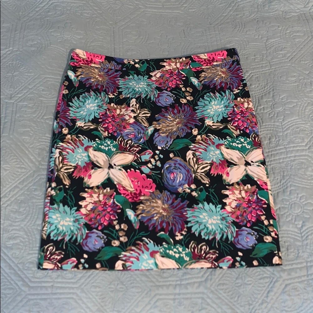 Floral Pencil Skirt